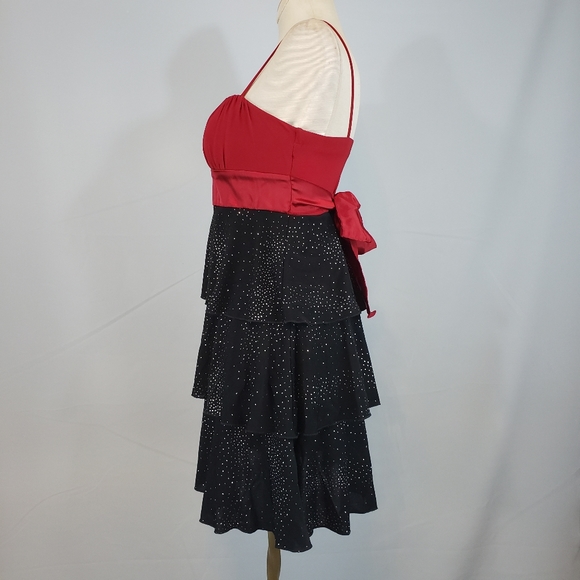 Sweet Storm garnet and black cocktail dress size S - Picture 2 of 6
